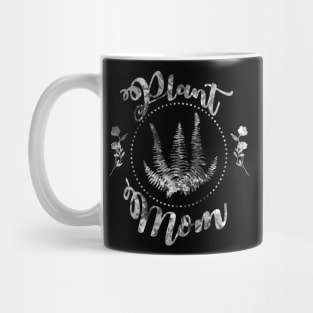 Plant Mom - White Textured Mug